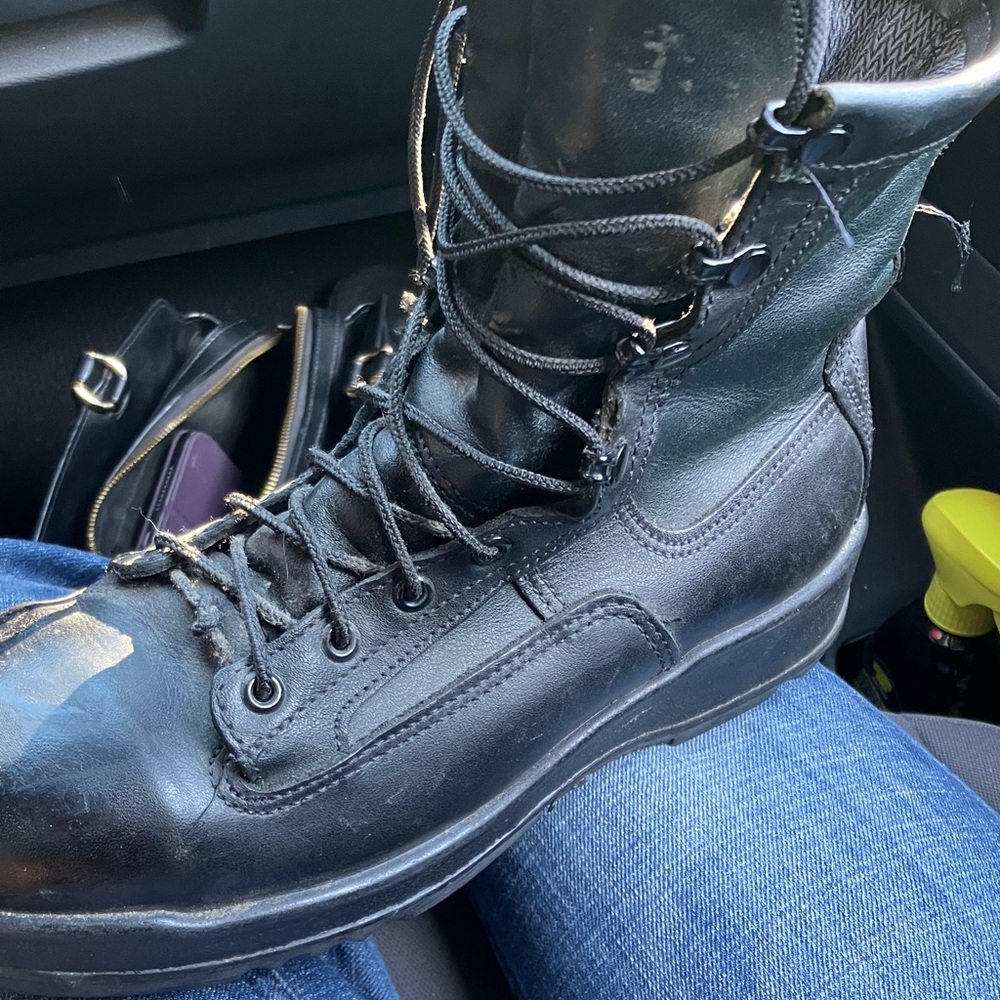 Vibram Black Combat Boots